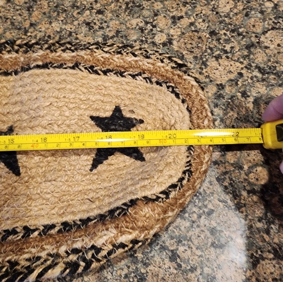 Primitive Black/Tan Star Table Runner - Picture 4 of 6